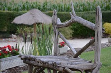 le parc en fleur et les chambres d'htes de la Bergerie